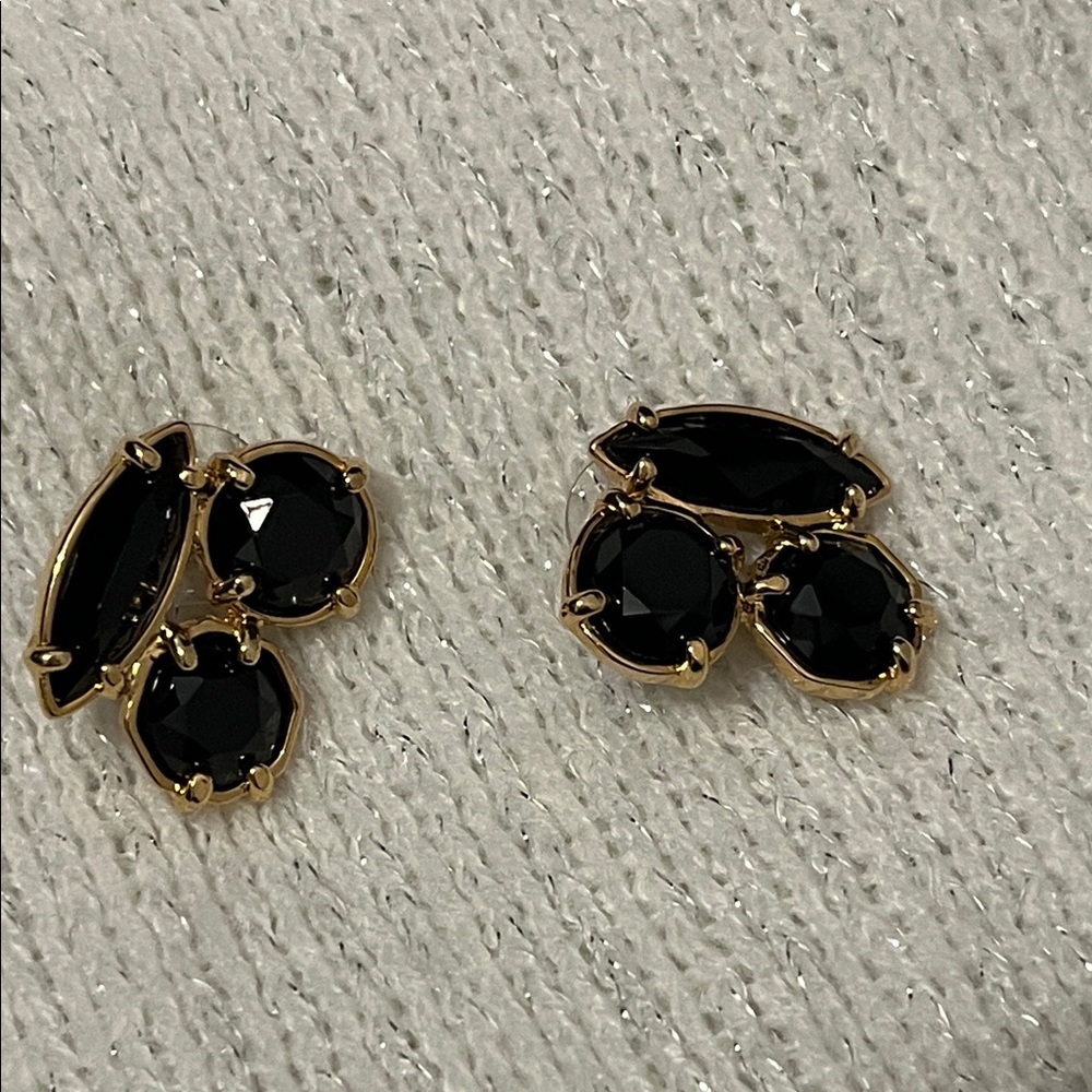 Kate Spade Black and Gold Earrings